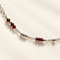 Classic Birthstone Morse Code Necklace