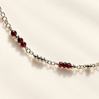 Classic Birthstone Morse Code Necklace