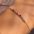 Stained Glass Cluster Stackable Bracelet