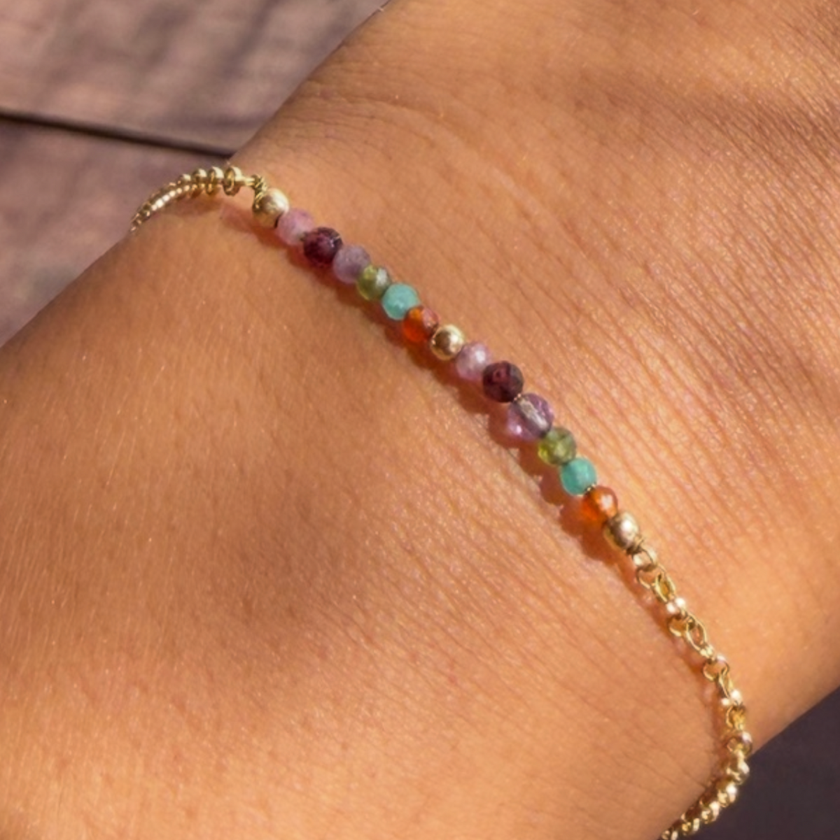 Stained Glass Cluster Stackable Bracelet