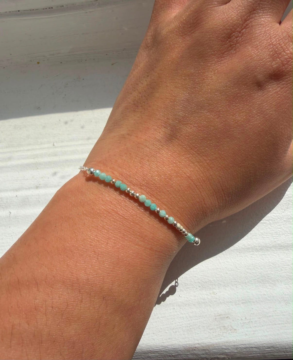 Strand Birthstone Morse Code Bracelet