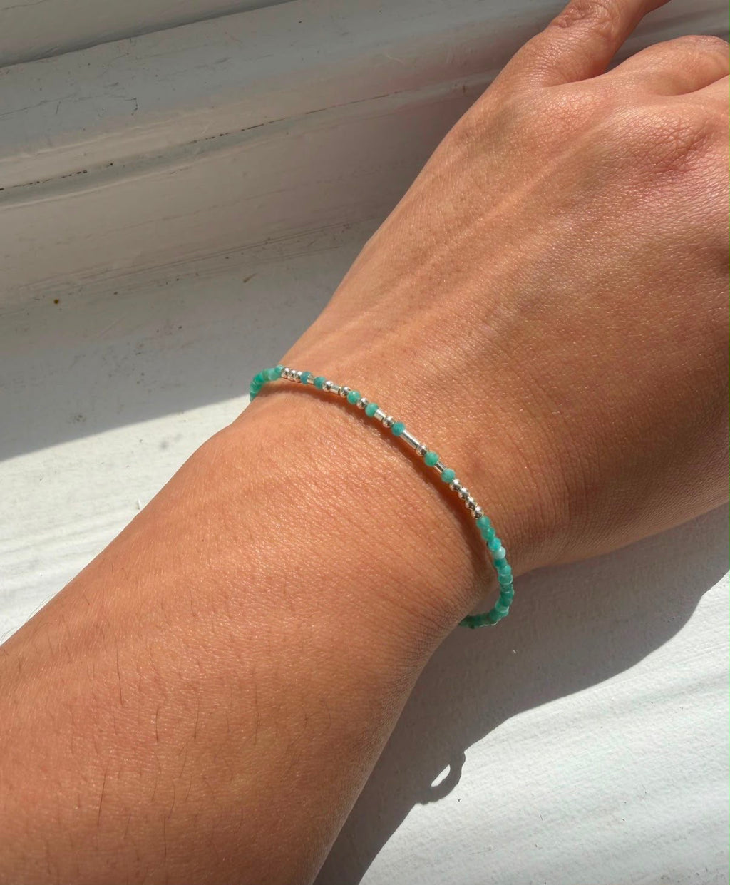 Fully Beaded Birthstone Morse Code Bracelet