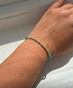 Fully Beaded Birthstone Morse Code Bracelet