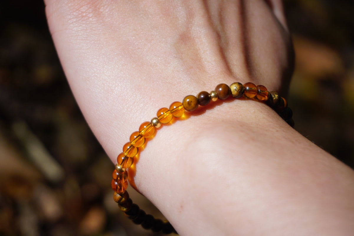 Amber Leaves Bracelet