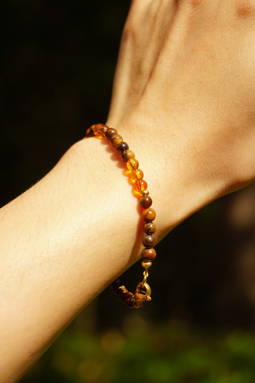 Amber Leaves Bracelet