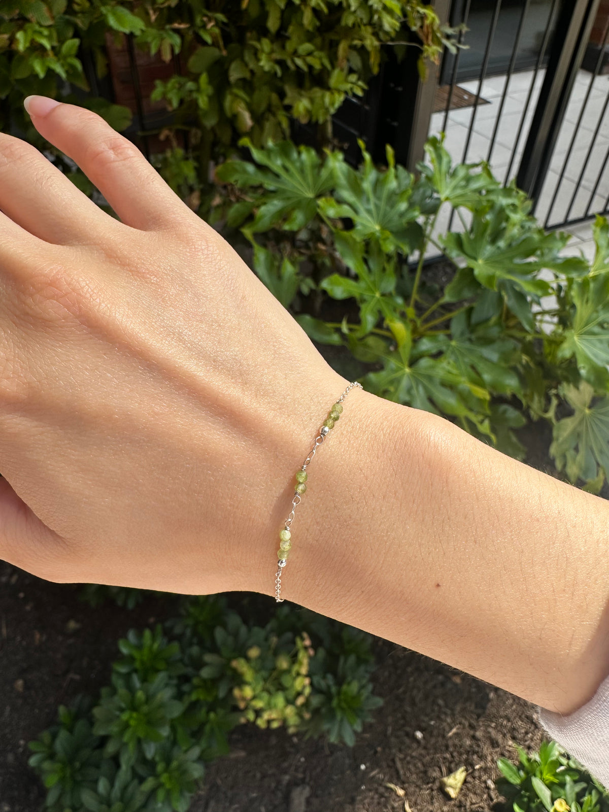 Classic Birthstone Morse Code Bracelet